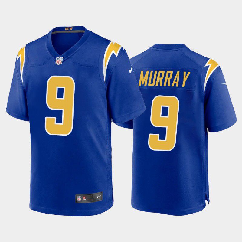 Men Los Angeles Chargers #9 Kenneth Murray Jr Nike Royal Game NFL Jersey